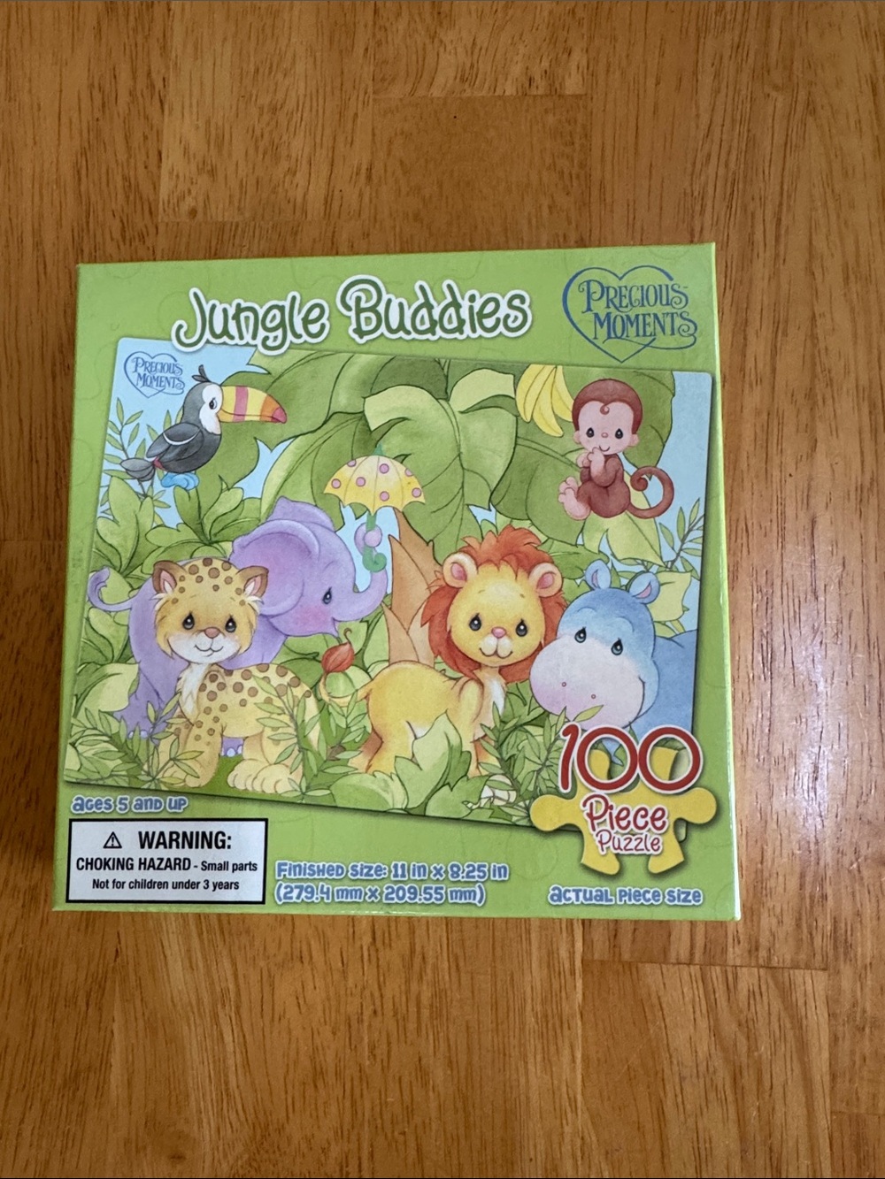 NWT Vintage Precious Moments Jungle Buddies Puzzle 100 Piece Nursery Kids Rare